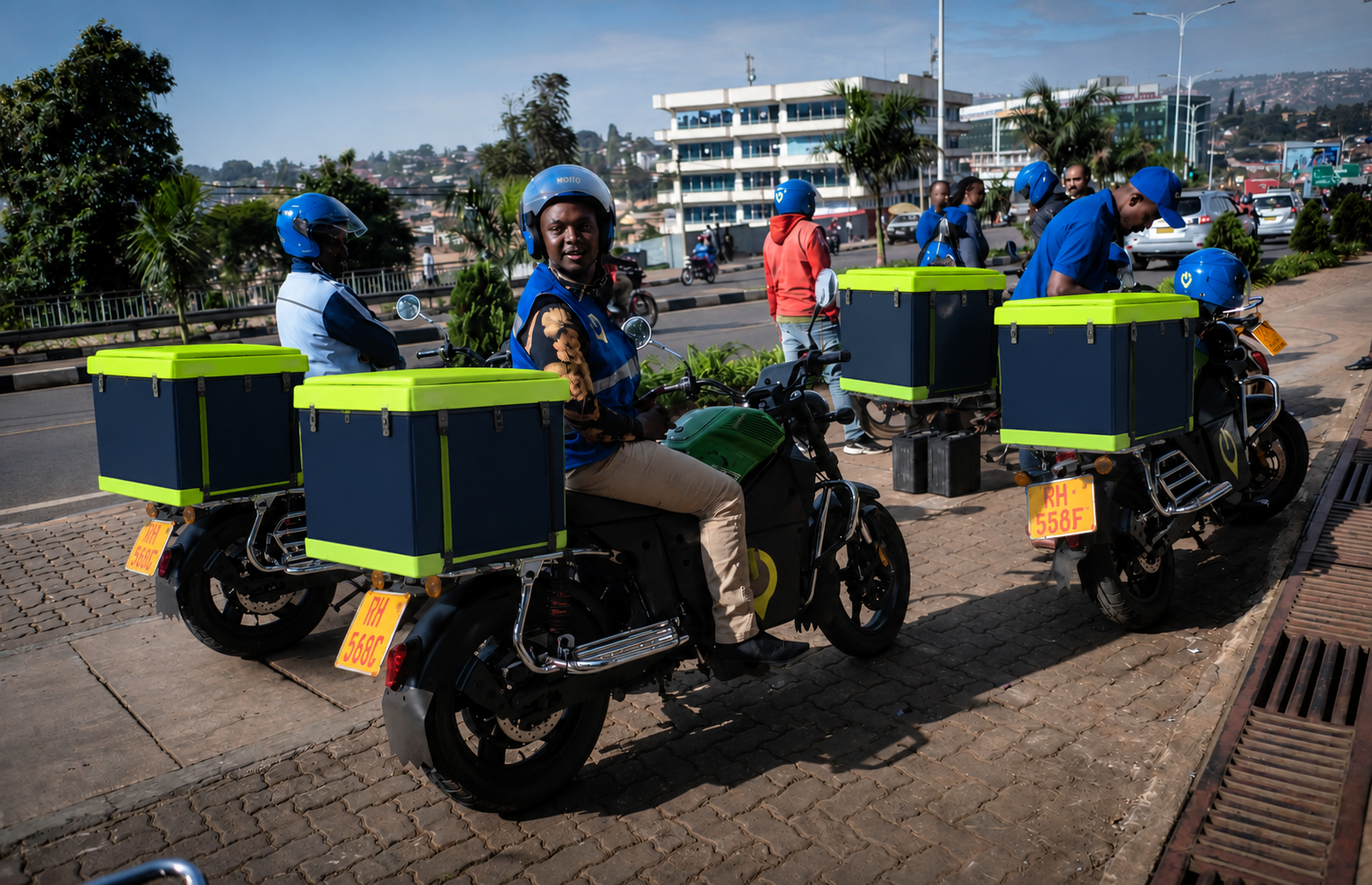 Delivery Riders in Rwanda, East Africa.